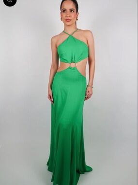 luxxel green dress Long Prom Dress y1803 by Nox Anabel main image 1